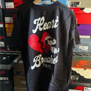 Peanuts Black Heartbreakers Short Sleeve Tee